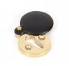 Photo of Anvil 83833 - Ebony & Polished Brass Round Escutcheon