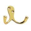 Photo of Victorian -  Double Robe Hook  Polished Brass-