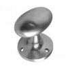 Photo of Mortice knob - Oval - Contract - Satin chrome