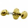 Photo of Rim knob set - Oval - Polished Brass 