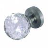 Photo of Crystal mortice knob - 60mm - Satin chrome - JH5255SC
