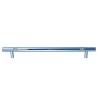 Photo of Cabinet handle - Crystal round bar  - 210mm - Polished chrome