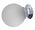 Photo of Frosted Glass Cabinet knob - 25mm - Polished Chrome 