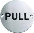 Photo of SS-SIGN018-P S/Steel Symbol Pull Polished Stainless Steel