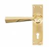 Photo of Anvil 83829 - Polished Brass Straight Lever Lock Set