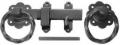 Photo of Ring Gate Latches Twisted  - Black & Galv 6