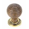 Photo of Anvil 83875 - Rosewood & Aged Brass Beehive Cabinet Knob (Small)