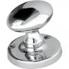 Photo of Mortice knob set - Oval - Polished chrome  