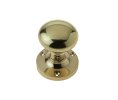 Photo of Mushroom Mortice Knob - Polished Brass - Contract