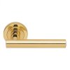 Photo of Calla - Lever On Round Rose - Pol/brass