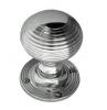 Photo of Reeded Mortice Knob - Polished Chrome