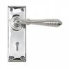 Photo of Anvil 33306 - Polished Chrome Reeded Lever Lock Set