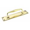 Photo of Anvil 45379 - Aged Brass Art Deco Pull Handle on Backplate (Small)