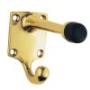 Photo of Hat And Coat Hook With Rubber Buffer - Brass -Chrome