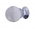 Photo of Plain Glass Ball Knob - 30mm - Polished chrome