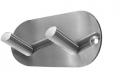 Photo of Coat Hook - Double - Satin stainless steel