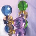 Photo of Jedo Plain Purple Ball Knob Pol/brass =